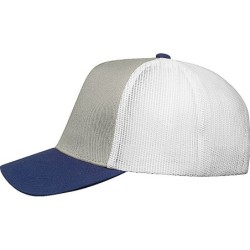 CrisMa Cap mit Mesheinsatz  - Silbergrau