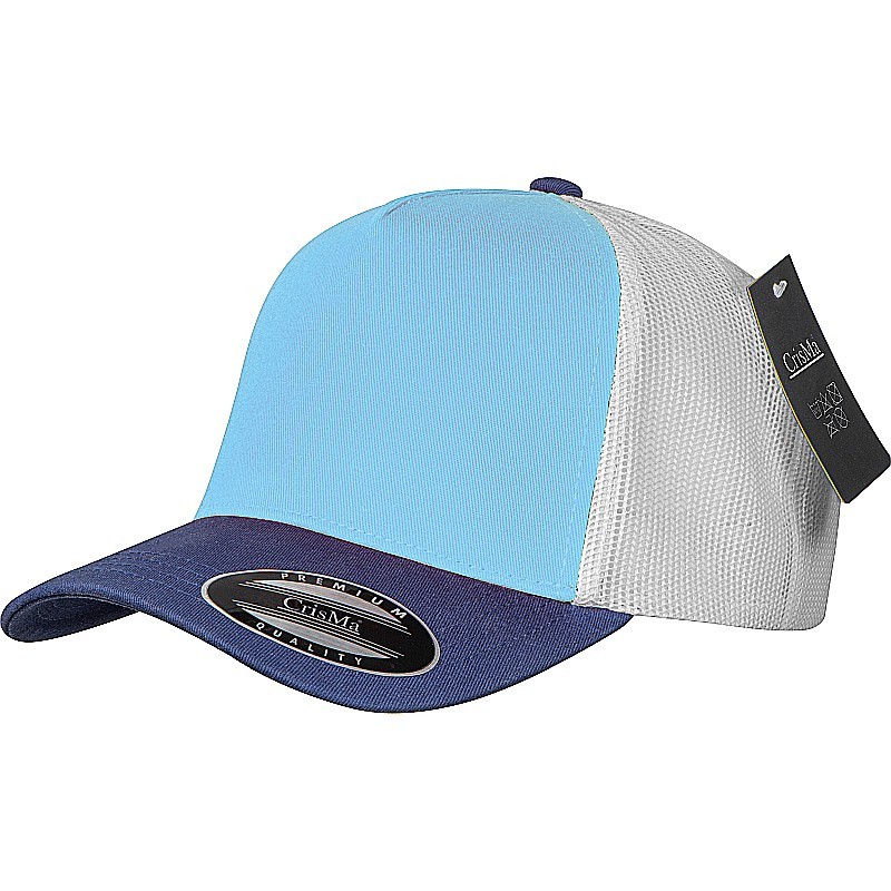 CrisMa Cap mit Mesheinsatz  - Hellblau