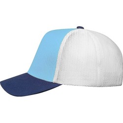 CrisMa Cap mit Mesheinsatz  - Hellblau