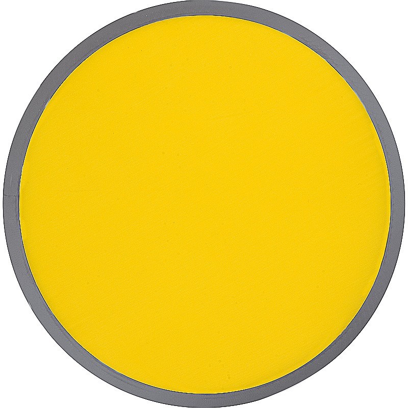 Faltbare Wurfscheibe aus Polyester mit Etui - Gelb