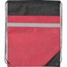 Non Woven Gymbag mit reflektierendem Streifen - Rot