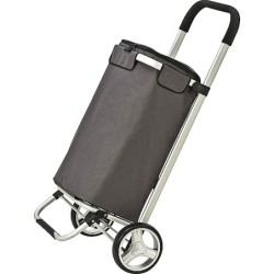 Faltbarer Einkaufstrolley aus Polyester mit Kühlfach - Anthrazit