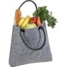Einkaufstasche aus Filz - Silbergrau