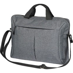Laptoptasche aus Polyester - Silbergrau