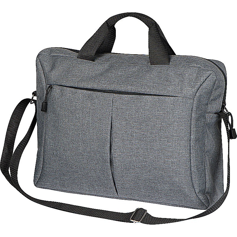 Laptoptasche aus Polyester - Silbergrau