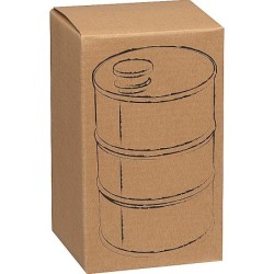 Flachmann Fass aus Edelstahl 600ml - Schwarz