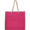 Jutetasche mit Kordelgriffen - Pink