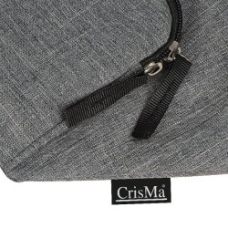 Umhängetasche aus Polyester - Silbergrau