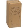 Edelstahlbecher mit Bambussummantelung 400 ml - Beige