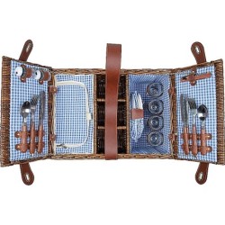 Picknickkorb für 4 Personen - Braun