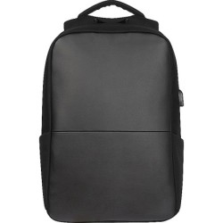 Hochwertiger Rucksack mit USB Anschluss - Schwarz