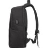 Hochwertiger Rucksack mit USB Anschluss - Schwarz