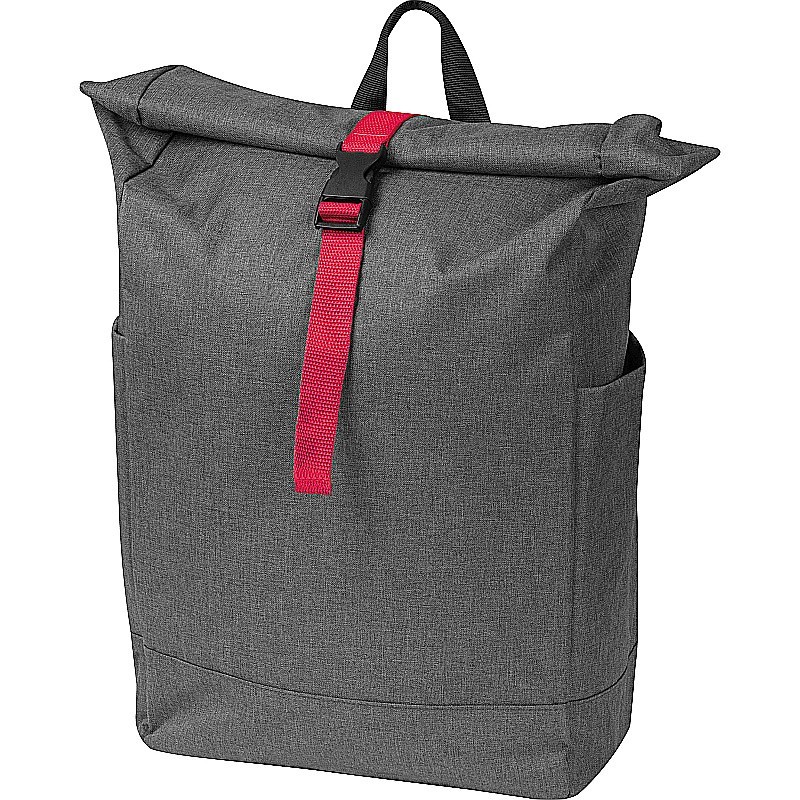 Rucksack mit farbigen Applikationen - Rot