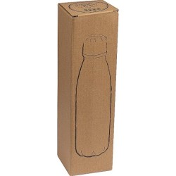 Trinkflasche aus Metall 600ml - Schwarz