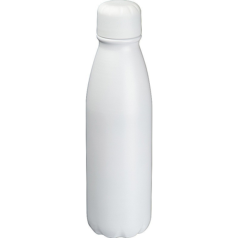 Trinkflasche aus Metall 600ml - Weiß