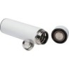 Edelstahlflasche mit LED Temperaturanzeige 450ml - Weiß