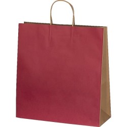 Recycelte Papiertasche groß - Burgund