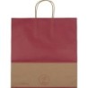 Recycelte Papiertasche groß - Burgund