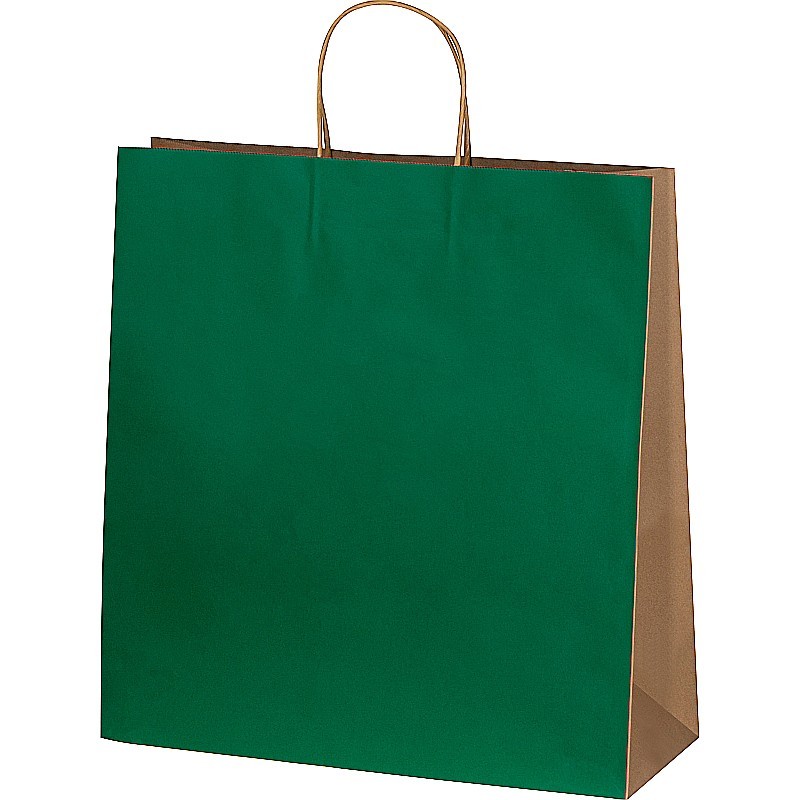 Recycelte Papiertasche groß - Grün