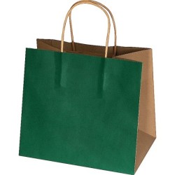 Recycelte Papiertasche klein - Grün