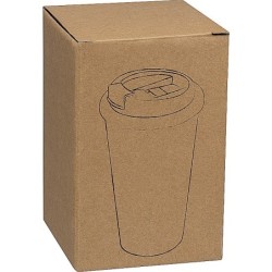 Trinkbecher mit Korkoberfläche 400ml - Beige
