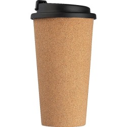 Trinkbecher mit Korkoberfläche 400ml - Beige