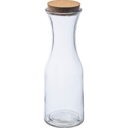 Glasflasche mit Korkdeckel - Transparent