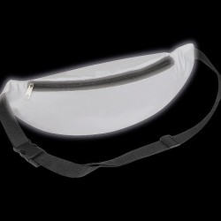 Reflektierende Gürteltasche aus Polyester - Silbergrau