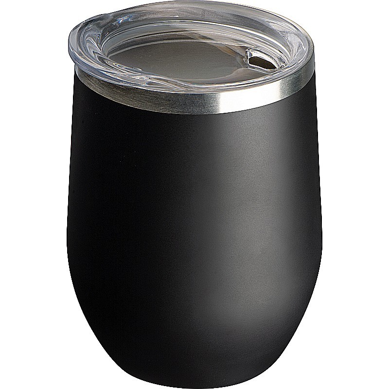 Vakuum Edelstahl Trinkbecher 380ml - Schwarz