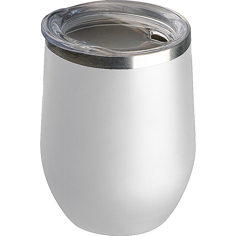 Vakuum Edelstahl Trinkbecher 380ml - Weiß