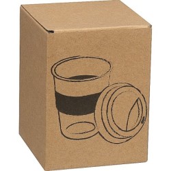 Becher aus Glas 300ml - Schwarz