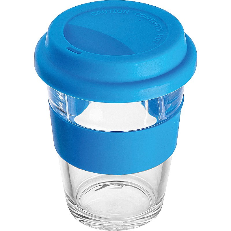Becher aus Glas 300ml - Blau