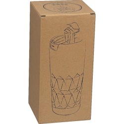 Trinkbecher mit Muster 400ml - Silbergrau