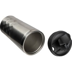 Trinkbecher mit Muster 400ml - Silbergrau