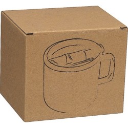 Edelstahltasse - Weiß