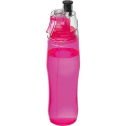Sporttrinkflasche mit Sprayfunktion  - Pink