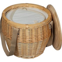 Mark Twain Picknickkorb aus Rattan - Beige