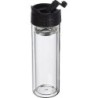 Borosilikat Glasflasche mit Teesieb 400 ml - Transparent