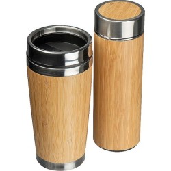 Set aus Trinkbecher und Isolierflasche - Beige