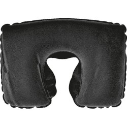 Aufblasbares Nackenkissen mit Etui - Schwarz