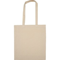 Bio Baumwolltasche (GOTS) mit Bodenfalte - Beige