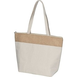 Kühltasche aus Baumwolle und Jute - Beige