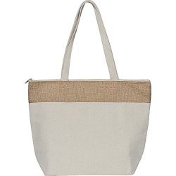 Kühltasche aus Baumwolle und Jute - Beige