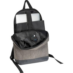Rucksack mit integriertem LED Licht - Silbergrau