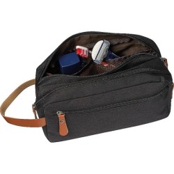 Kosmetiktasche aus Polyester - Schwarz