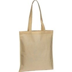 Non Woven Tasche mit langen Henkeln - Beige