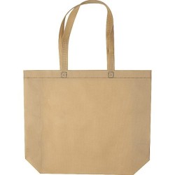 Non Woven Tasche mit Bodenfalte - Beige