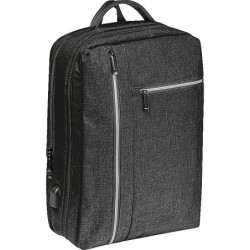 Wasserabweisender Rucksack aus Nylon - Schwarz