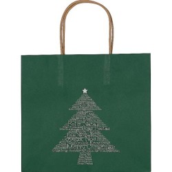 Weihnachtstasche klein - Grün