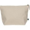 Fairtrade Kulturtasche aus Baumwolle  - Beige